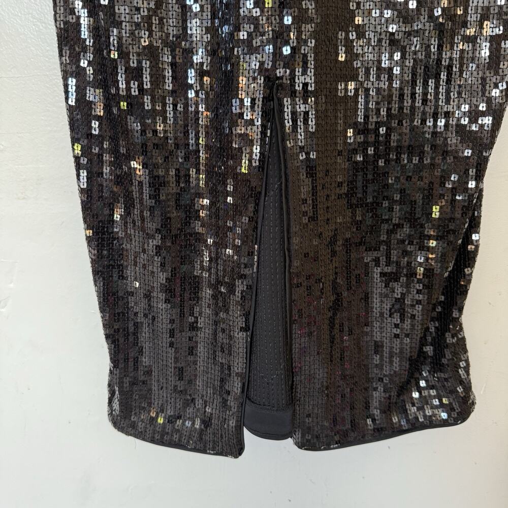 Good American Dress Black‎ Sequin New 4 Glam Bodycon Designer Party Formal - Picture 6 of 9